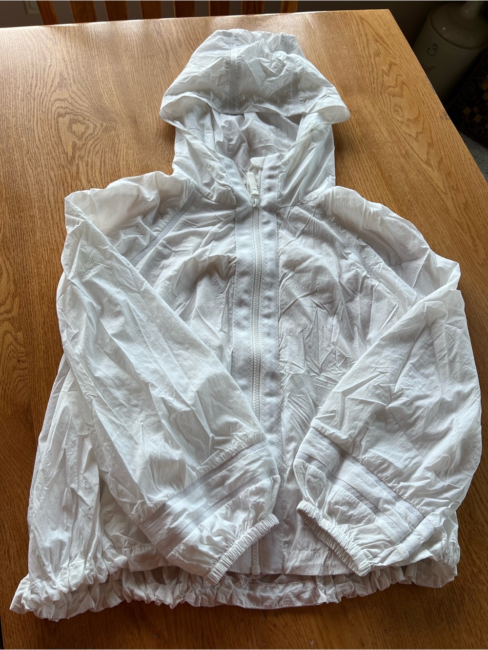 Athleta bright white township
windbreaker jacket full zip womens XXS